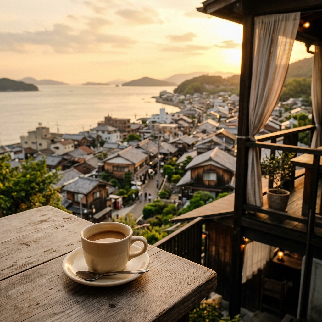 海の見えるカフェテラス